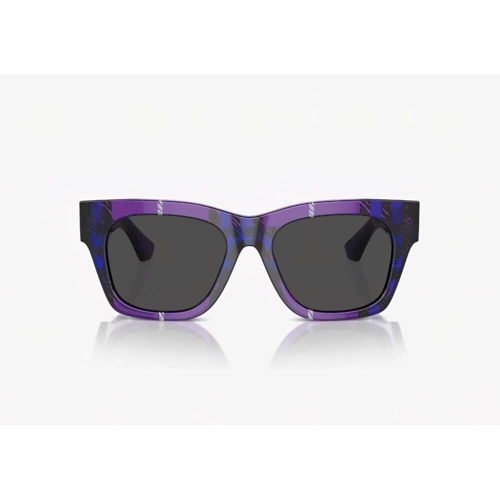 Burberry Cat Eye Women's BE4424 Sunglasses Purple Plaid Frame - Picture 7 of 10